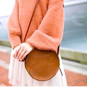 Neva Opet Marina Circle leather Cognac bag